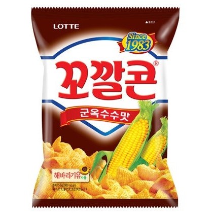 LOTTE BBQ Flavor Corn Snack