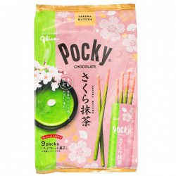Eredeti 9 csomag Pocky - Sakura Cherry Blossom & Matcha