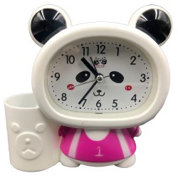 Cuki Panda Baby ébresztőóra pink színben