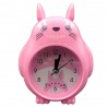 Vidám Totoro ébresztőóra pink színben