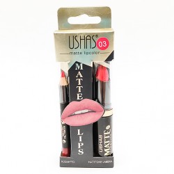 Ushas matt lipstick + lip pencil No.3