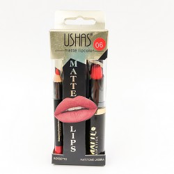 Ushas matt lipstick + lip pencil No.6
