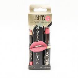 Ushas matt lipstick + lip pencil No.10