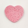 Rose Cosmetics Face Wash Sponge (pink, heart-shaped)
