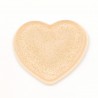Silicone makeup sponge ( heart-shaped, glittered)