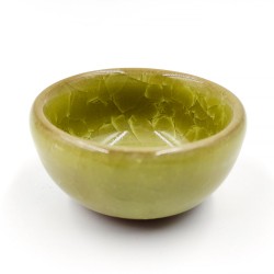 Yellowish green porcelain teacup