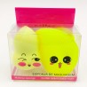 Cute Ruby Face make up sponge set (yellow)