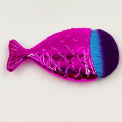Rose Cosmetics Neon Pink Fish- shaped Blush Brush