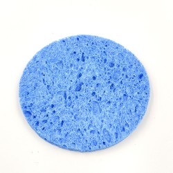 Rose Cosmetics Face Wash Sponge (blue, jumbo round-shaped)