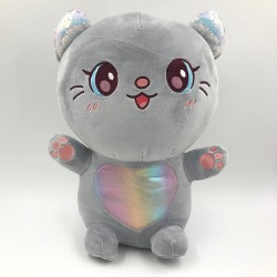 Kawaii grey cat plush