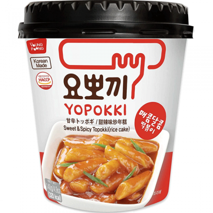 Yopokki Jjajang instant Tteokbokki/Rice Cake cup