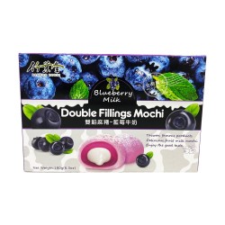 Bamboo House Double Filling Mochi – Blueberry Milk Flavor 180g