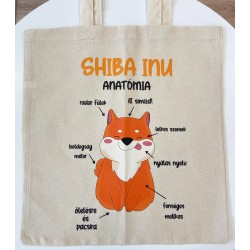 Premium Shiba Inu Anatomy Tote Bag