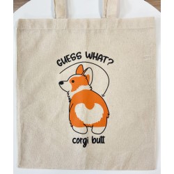 Premium Cute Corgi Butt Tote Bag