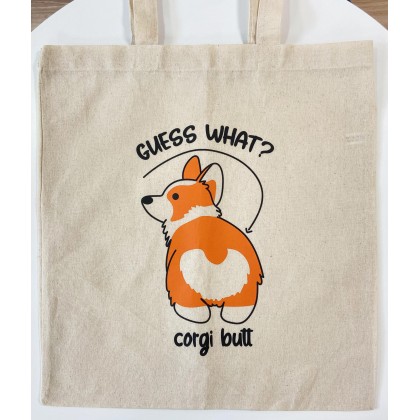 Premium Cute Corgi Tote Bag