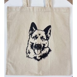 Premium Cute German Shepherd Design Tote Bag