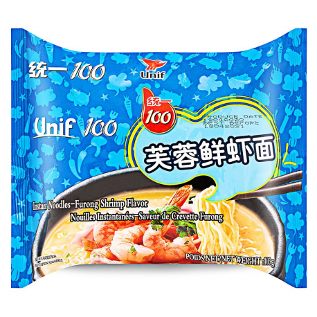 Unif 100 Instant Noodle (Furong Shrimp Flavour) 103g