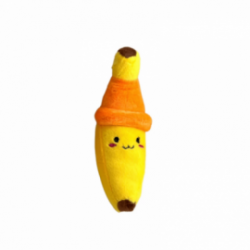 Plüss Banán Kulcstartó 12cm - Narancssárga