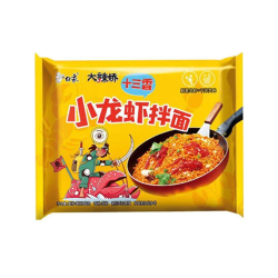 Baixiang Ramen Artificial Crawfish Flavored Stir Fried Noodle 113g